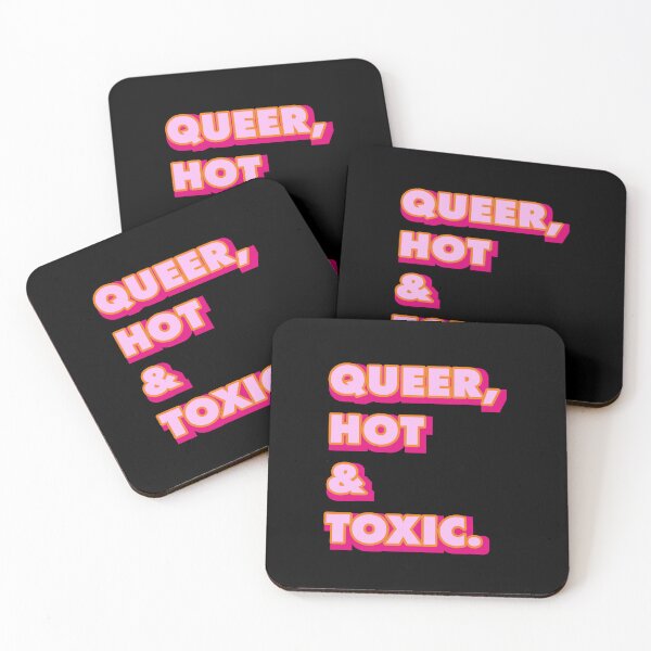 Item preview, Queer hot & toxic - funny queer quote designed and sold by marlenaki.