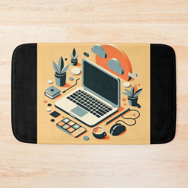 Item preview, Laptop Minimalism Art Style designed and sold by artofuniverse.