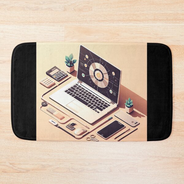 Item preview, Laptop Minimalism Art Style designed and sold by artofuniverse.