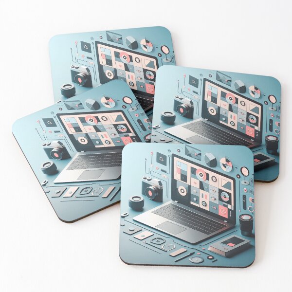 Item preview, Laptop Minimalism Art Style designed and sold by artofuniverse.