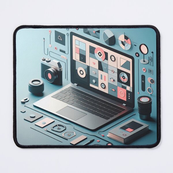Item preview, Laptop Minimalism Art Style designed and sold by artofuniverse.