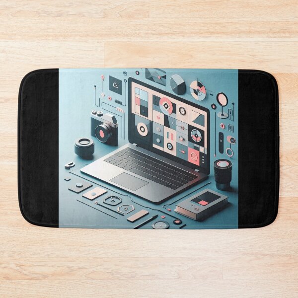 Item preview, Laptop Minimalism Art Style designed and sold by artofuniverse.