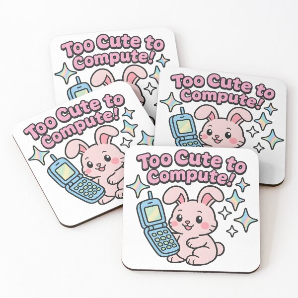 Item preview, Too Cute to Compute! - Retro Bunny Cell Phone Design designed and sold by AnnDesignStudio.