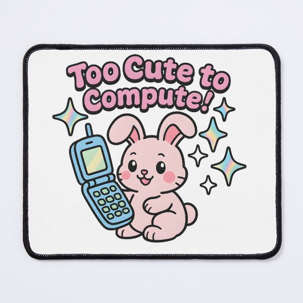 Item preview, Too Cute to Compute! - Retro Bunny Cell Phone Design designed and sold by AnnDesignStudio.