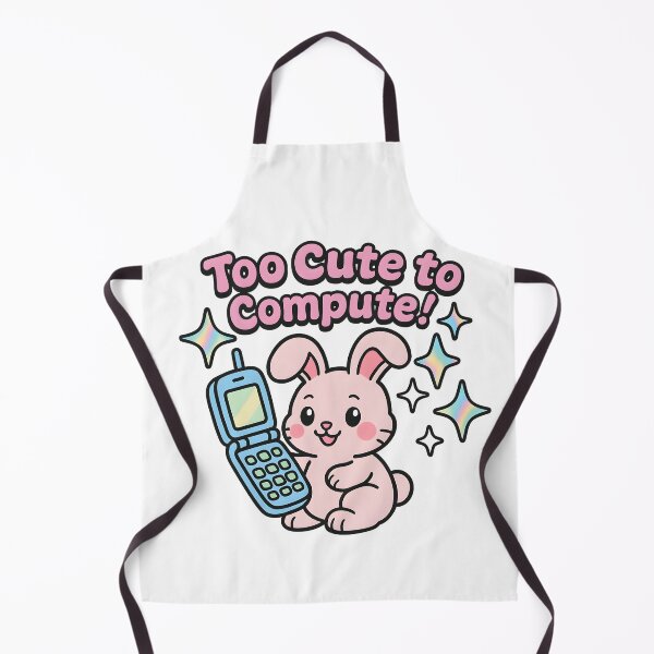 Item preview, Too Cute to Compute! - Retro Bunny Cell Phone Design designed and sold by AnnDesignStudio.