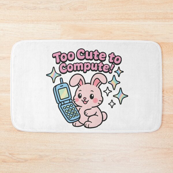 Item preview, Too Cute to Compute! - Retro Bunny Cell Phone Design designed and sold by AnnDesignStudio.