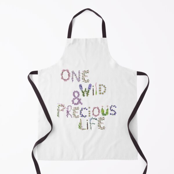 Item preview, Your one wild and precious life - wildflower mary oliver quote designed and sold by EveryDayDabble.