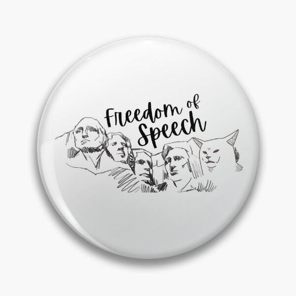 Item preview, Freedom of Speech Cat designed and sold by AMERICANCHEEZ.