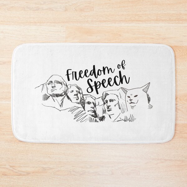 Item preview, Freedom of Speech Cat designed and sold by AMERICANCHEEZ.