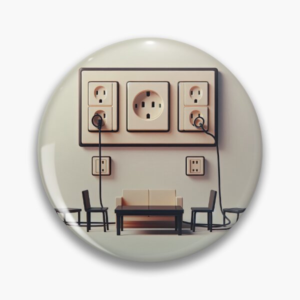 Item preview, Power Outlet Minimalism Art Style designed and sold by artofuniverse.