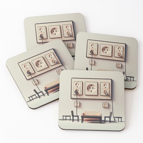 Item preview, Power Outlet Minimalism Art Style designed and sold by artofuniverse.