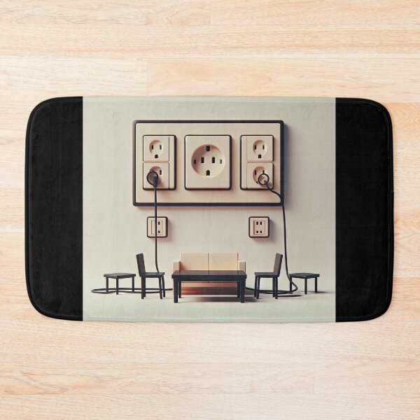 Item preview, Power Outlet Minimalism Art Style designed and sold by artofuniverse.