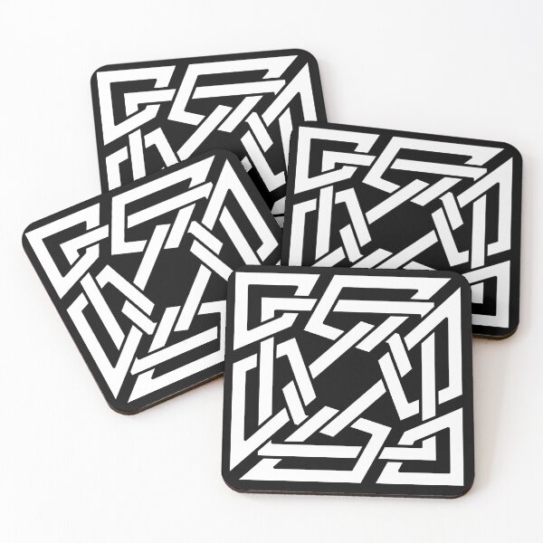 Item preview, Elegant Geometric Knot Pattern – Interlaced Design -2- designed and sold by Tarjiart.