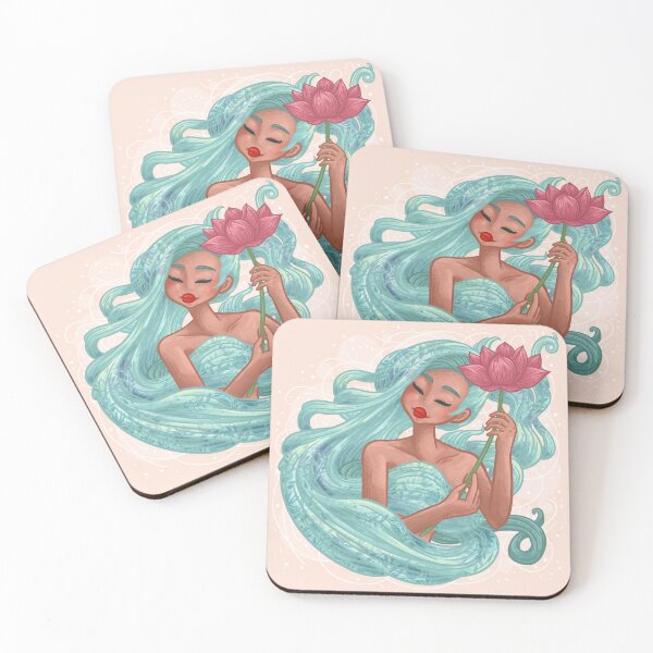 Item preview, Woman Holding a Lotus Flower designed and sold by Khotekmei.