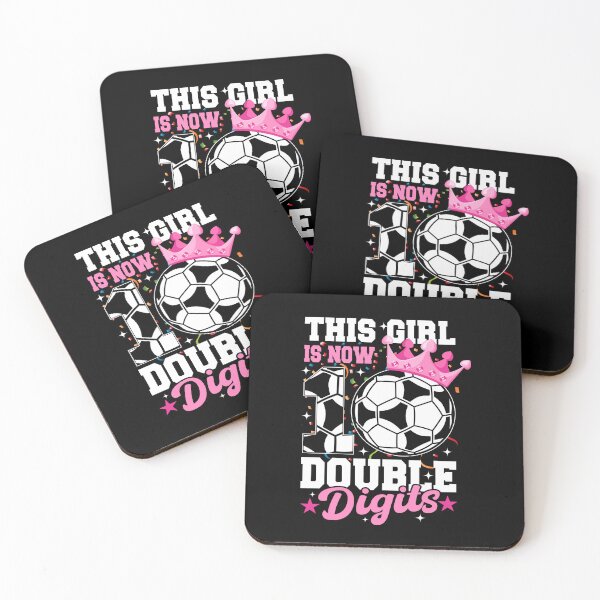 Item preview, This Girl Now 10 Double Digits Soccer 10 Years Old Birthday designed and sold by SakuraPxl.
