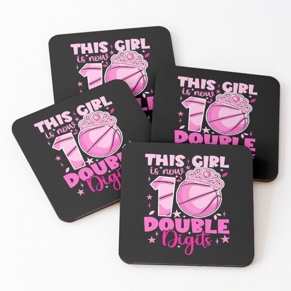 Item preview, This Girl Now 10 Double Digits Basketball 10 Year Birthday designed and sold by SakuraPxl.