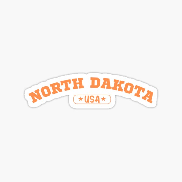 Item preview, North Dakota ~ Varsity Collegiate Aesthetic designed and sold by PlacesMaven.