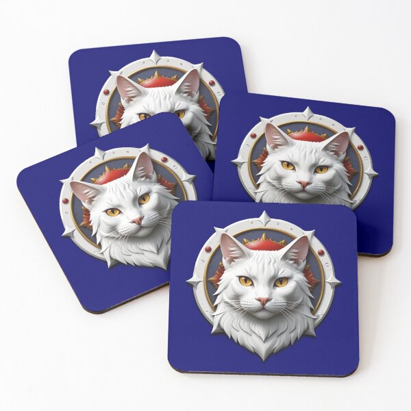 Item preview, WHITE CAT SHIELD (#000066) designed and sold by Marlon Oseguera.