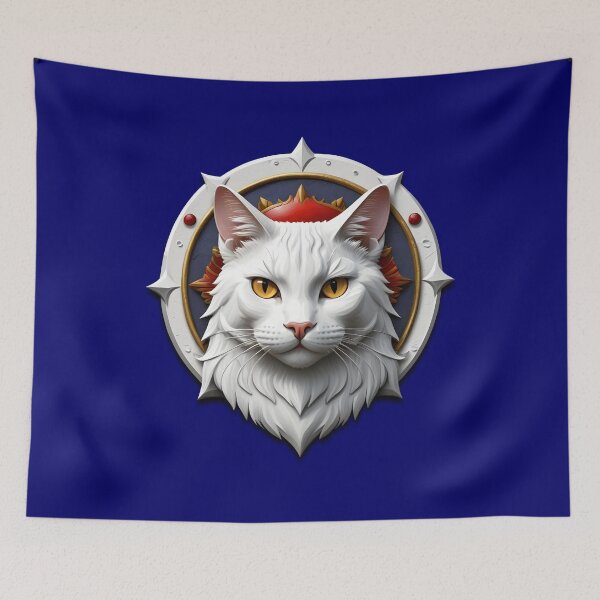 Item preview, WHITE CAT SHIELD (#000066) designed and sold by Marlon Oseguera.