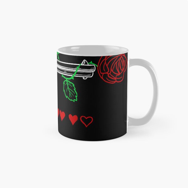 Item preview, gun, rose, heart doodle designed and sold by hayrpictures.