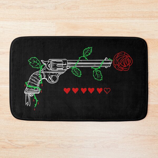 Item preview, gun, rose, heart doodle designed and sold by hayrpictures.