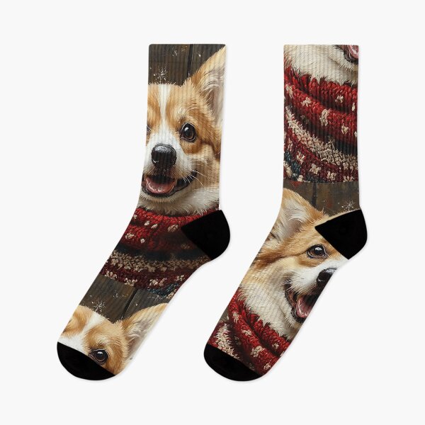 Item preview, Christmas Corgi Dog - Animal Art designed and sold by Chrisjeffries24.