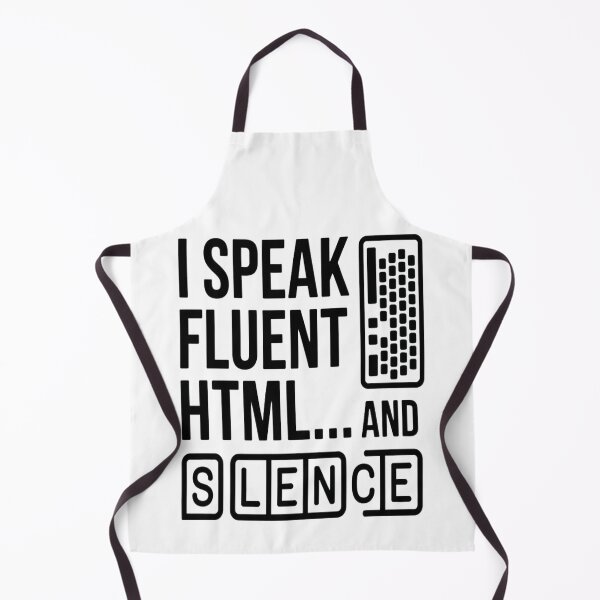 Item preview, Fluent in HTML and Silence – Web Dev Shirt designed and sold by Thompika.