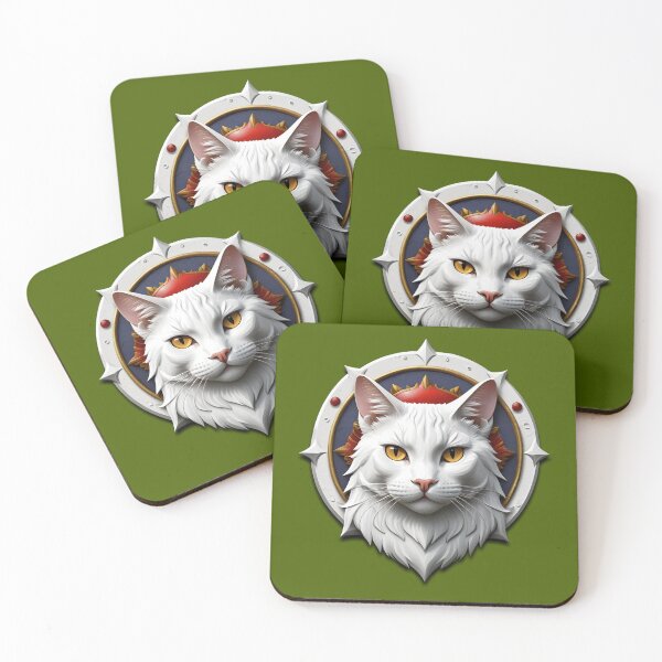Item preview, WHITE CAT SHIELD (#496100) designed and sold by Marlon Oseguera.