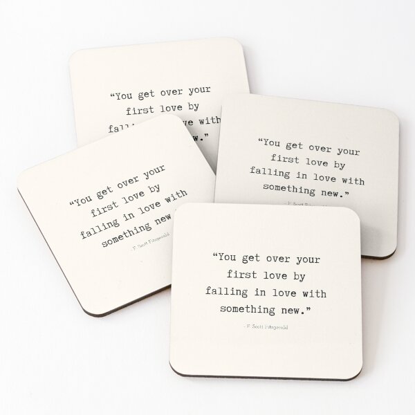 Item preview, A Quote about First Love by F. Scott Fitzgerald designed and sold by Poemit.