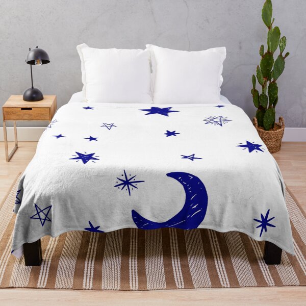Item preview, Blue Stars and Moons Pattern designed and sold by MOBI-CASE.