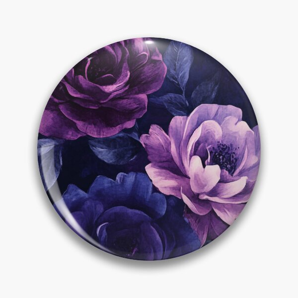 Item preview, Dark blue and purple rose pattern designed and sold by Chirayu1111.