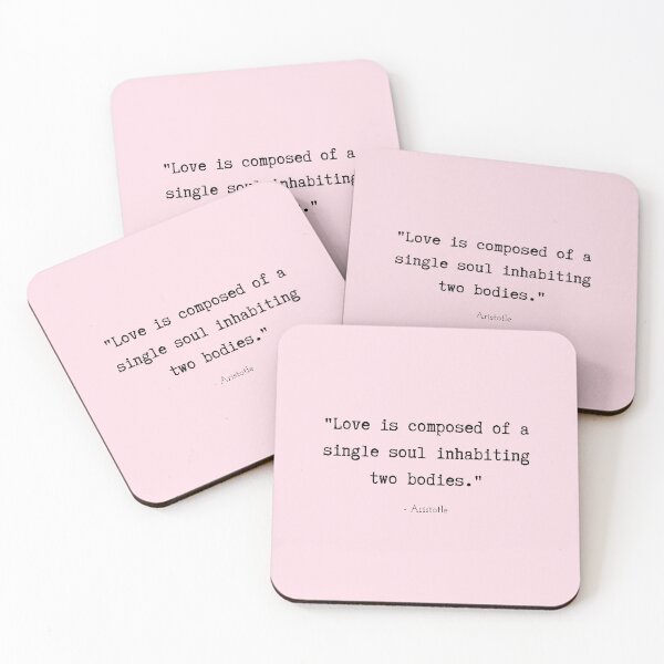 Item preview, A Quote about Love by Aristotle designed and sold by Poemit.