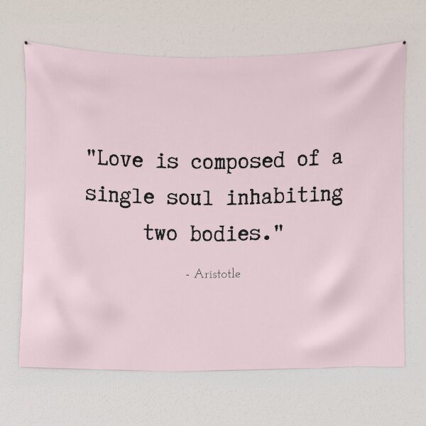 Item preview, A Quote about Love by Aristotle designed and sold by Poemit.