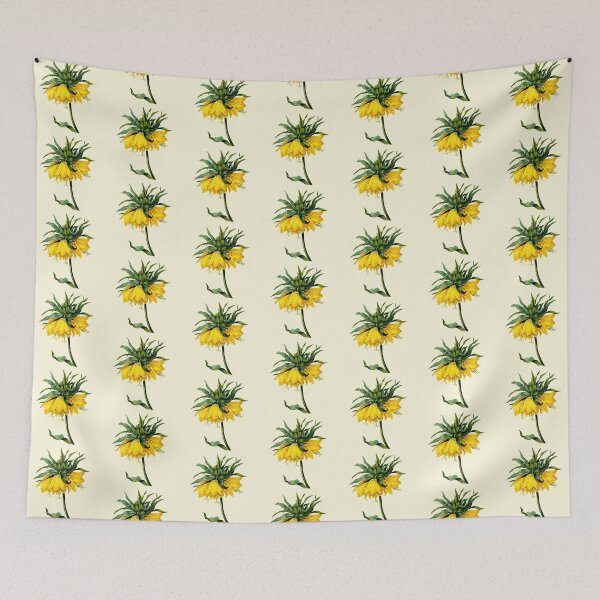 Aperçu de l'œuvre Couronne Jaune Fleur Impériale par Pierre-Joseph Redoute créée et vendue par IrisAndIvy.