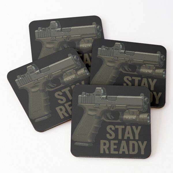 Artikelvorschau, Glock Tactical EDC Pistole mit Optik Stay Ready Prepper entworfen und verkauft von BestDetailer.