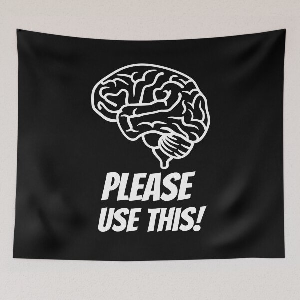 Item preview, Use Your Brain – Bold Statement Graphic Design designed and sold by Karim-Karem.