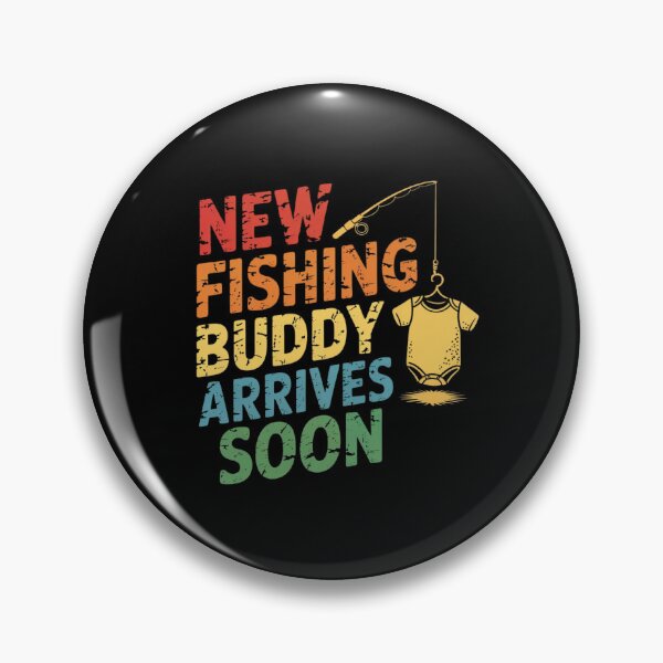 Item preview, New Fishing Buddy Arrives Soon – Vintage Distressed Baby Announcement Design designed and sold by MotivaChic.
