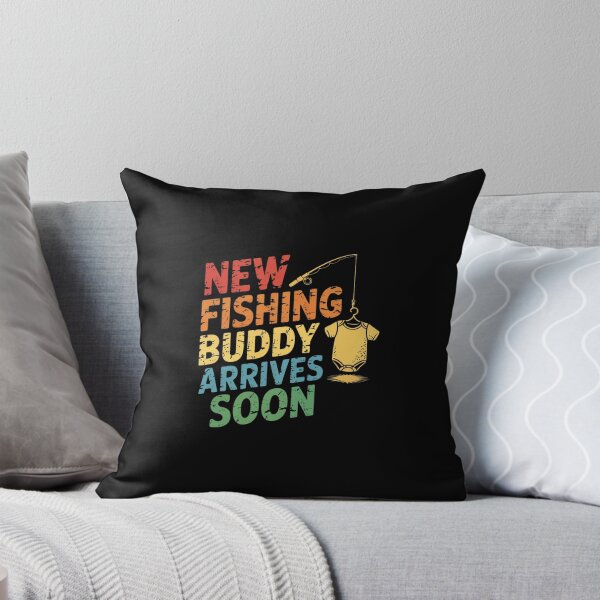 Item preview, New Fishing Buddy Arrives Soon – Vintage Distressed Baby Announcement Design designed and sold by MotivaChic.