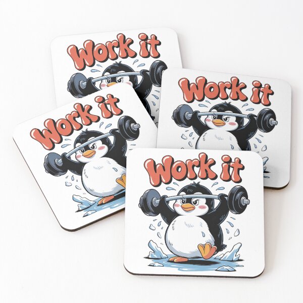 Item preview, Funny Workout Gym Penguin designed and sold by MonkiFlipp.