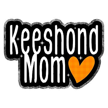 Artwork thumbnail, Keeshond Mom Grunge Punk Aesthetic For Keeshond Dog Lovers by K9ish