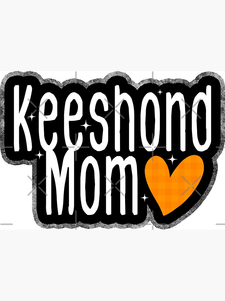 Thumbnail 3 of 3, Magnet, Keeshond Mom Grunge Punk Aesthetic For Keeshond Dog Lovers designed and sold by K9ish.