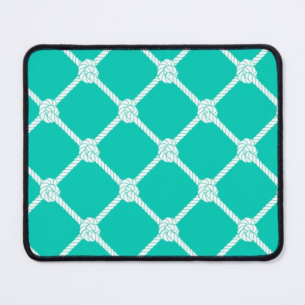 Item preview, New Nautical Netting Design in Florida Color Palette- Miami Teal designed and sold by PD-Coastal.