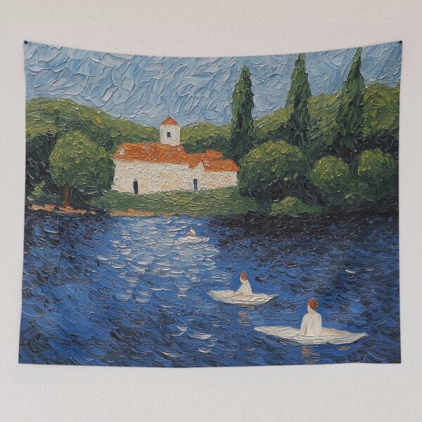 Item preview, Lake | Post-impressionist painting style designed and sold by ComicsFactory.
