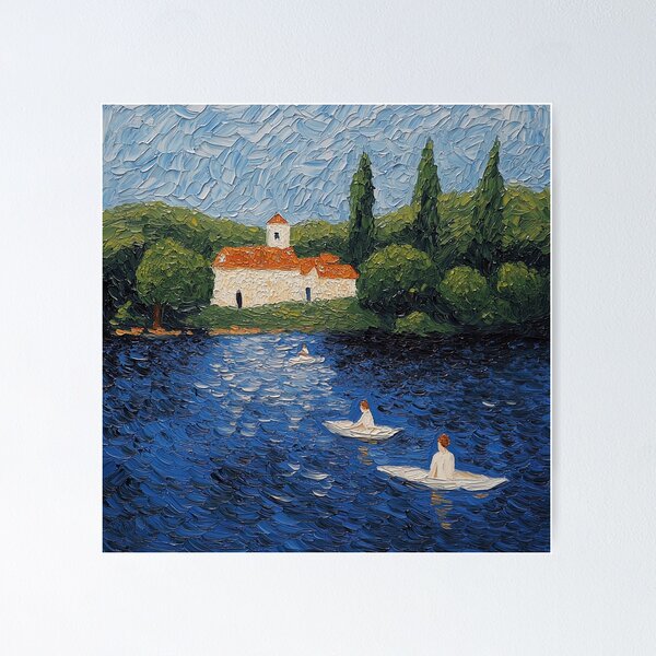 Item preview, Lake | Post-impressionist painting style designed and sold by ComicsFactory.