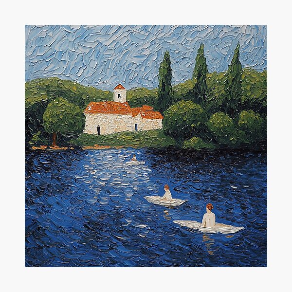 Item preview, Lake | Post-impressionist painting style designed and sold by ComicsFactory.