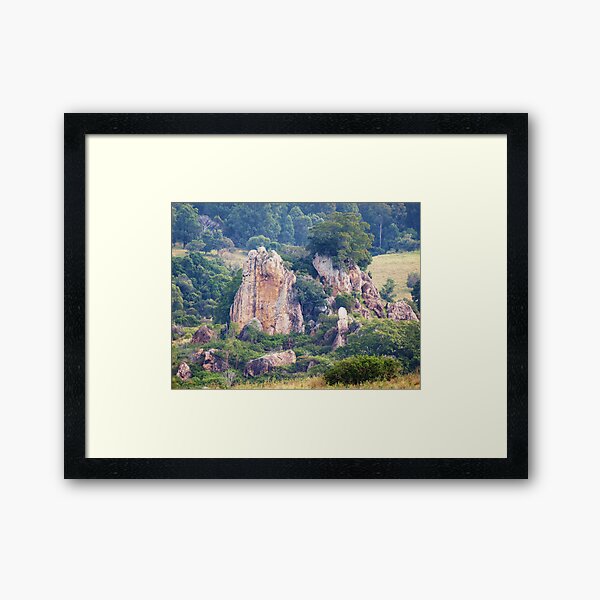 The Castle via Mt Barney Framed Art Print