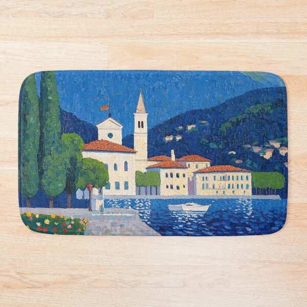 Item preview, Lake Como | Post-impressionist painting style designed and sold by ComicsFactory.