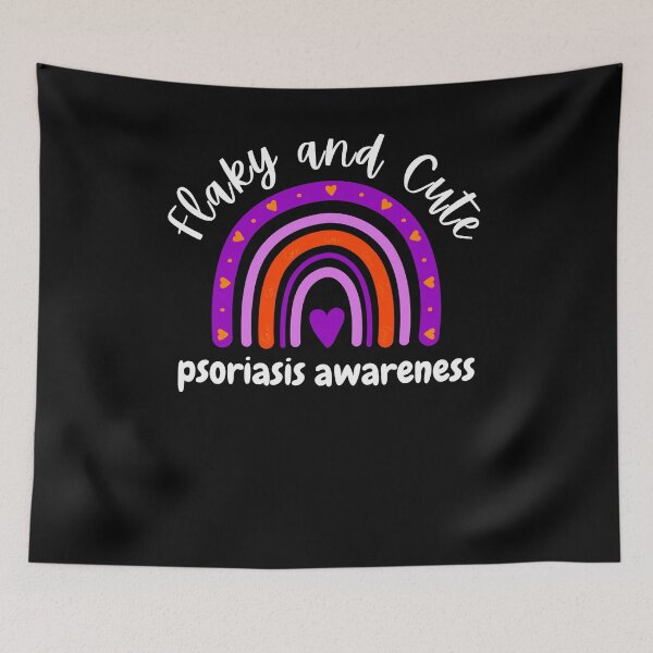 Item preview, Flaky and Cute Psoriasis Awareness month cute boho rainbow designed and sold by snowry.