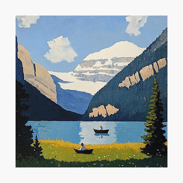 Item preview, Lake Louise | Post-impressionist painting style designed and sold by ComicsFactory.