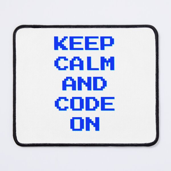 Item preview, /Retro Coding Vibes – Keep Calm and Code On Pixel Art designed and sold by ByHilv.